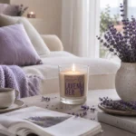 Vela aromática relajante Botanics de aroma floral y calmante de lavanda para el hogar