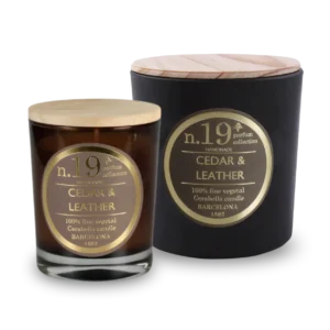 comprar vela perfuada numbers nº19 Cedro & Cuero de Cerabella