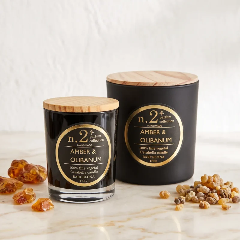 Compra la vela perfumada numbers nº2 Ambar & Olibano de Cerabella