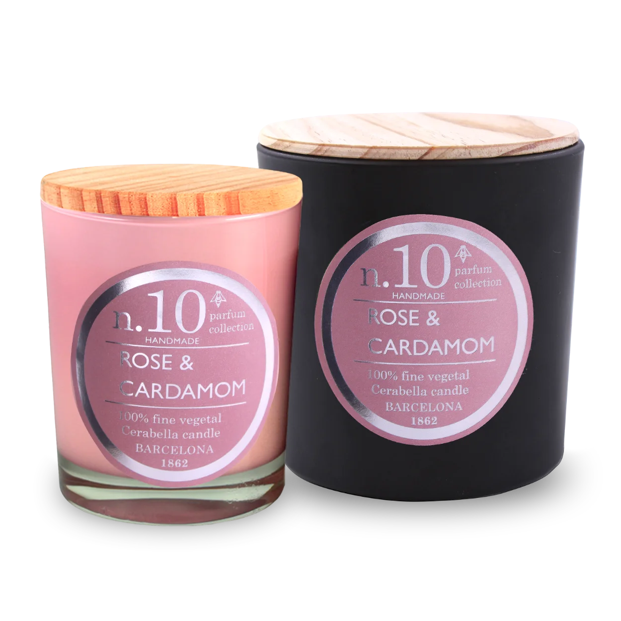 Compra la vela aromática n.10 Rosa & cardamomo de la colección Numbers by Cerabella