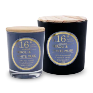Compra la vela aromática n.16 Neroli & Almizcle blanco de la colección Numbers de Cerabella