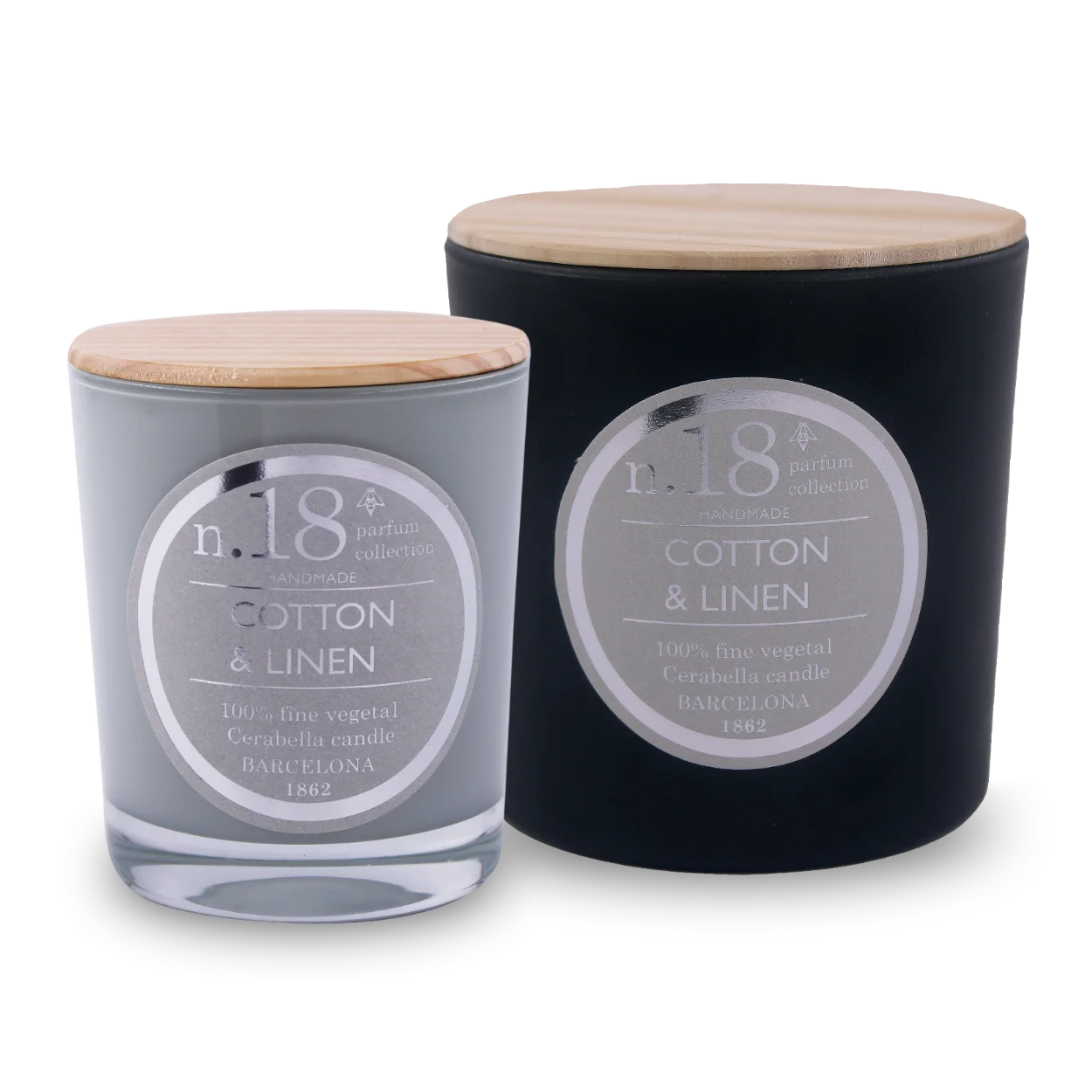 Comprar velas aromáticas nº18 Algodón & Lino de la colección Numbers by Cerabella
