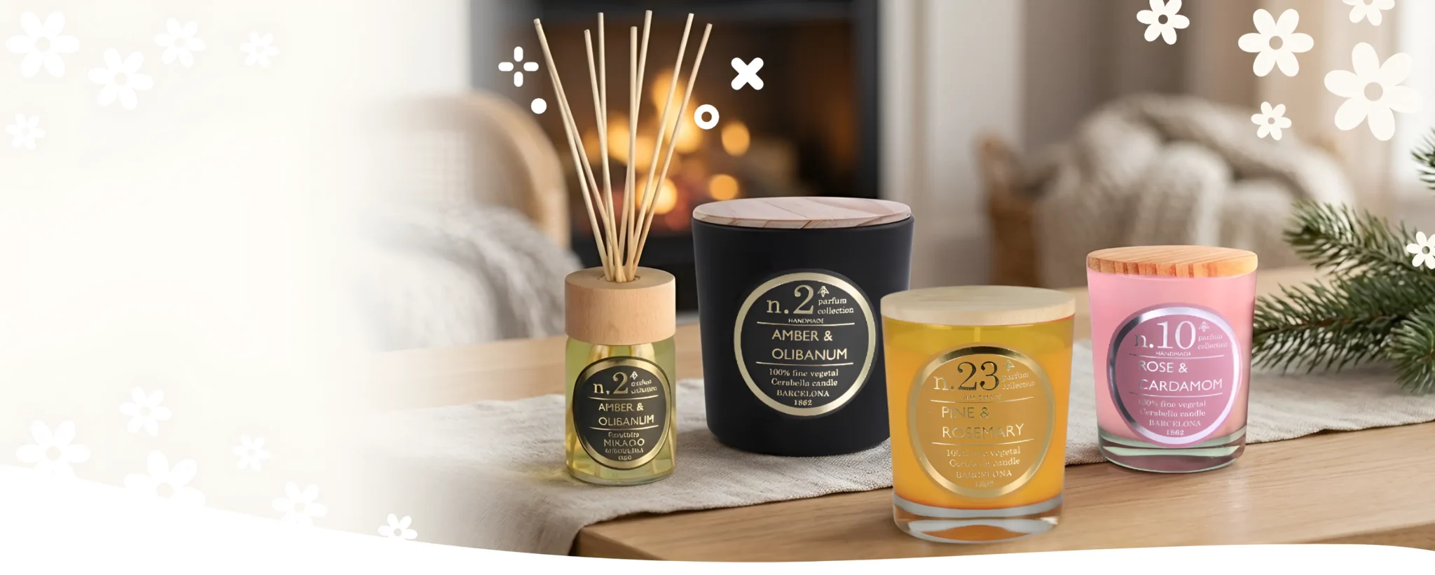 Velas perfumadas y ambientadores mikado veganos