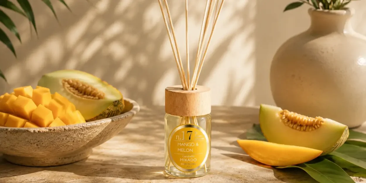 Mikado n.17 Mango & Melón en Essencis para ambientes revitalizantes en verano